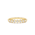 Round Cut 0.20 CTW Seven Stone Wedding Ring in 14K Gold — view 1