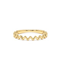 High and Low Zig Zag Ring in 14K Gold — view 1