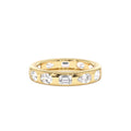 2.35 CTW Mixed Shape Flush Setting Lab-Grown Diamond Anniversary Ring in 14K Gold — view 1
