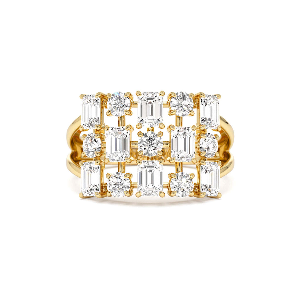 2.15 CTW Multi Shape Lab-Grown Diamond Cocktail Ring — view 1