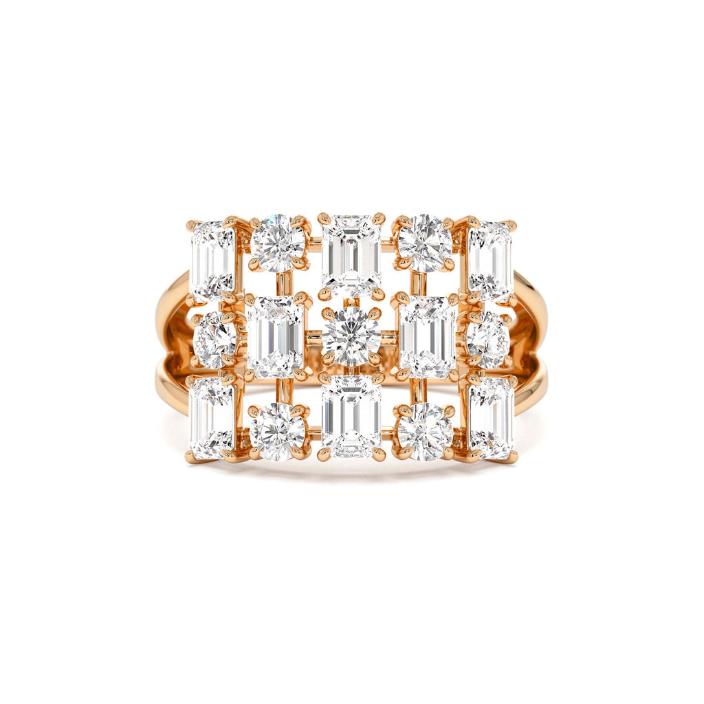 2.15 CTW Multi Shape Lab-Grown Diamond Cocktail Ring — view 5