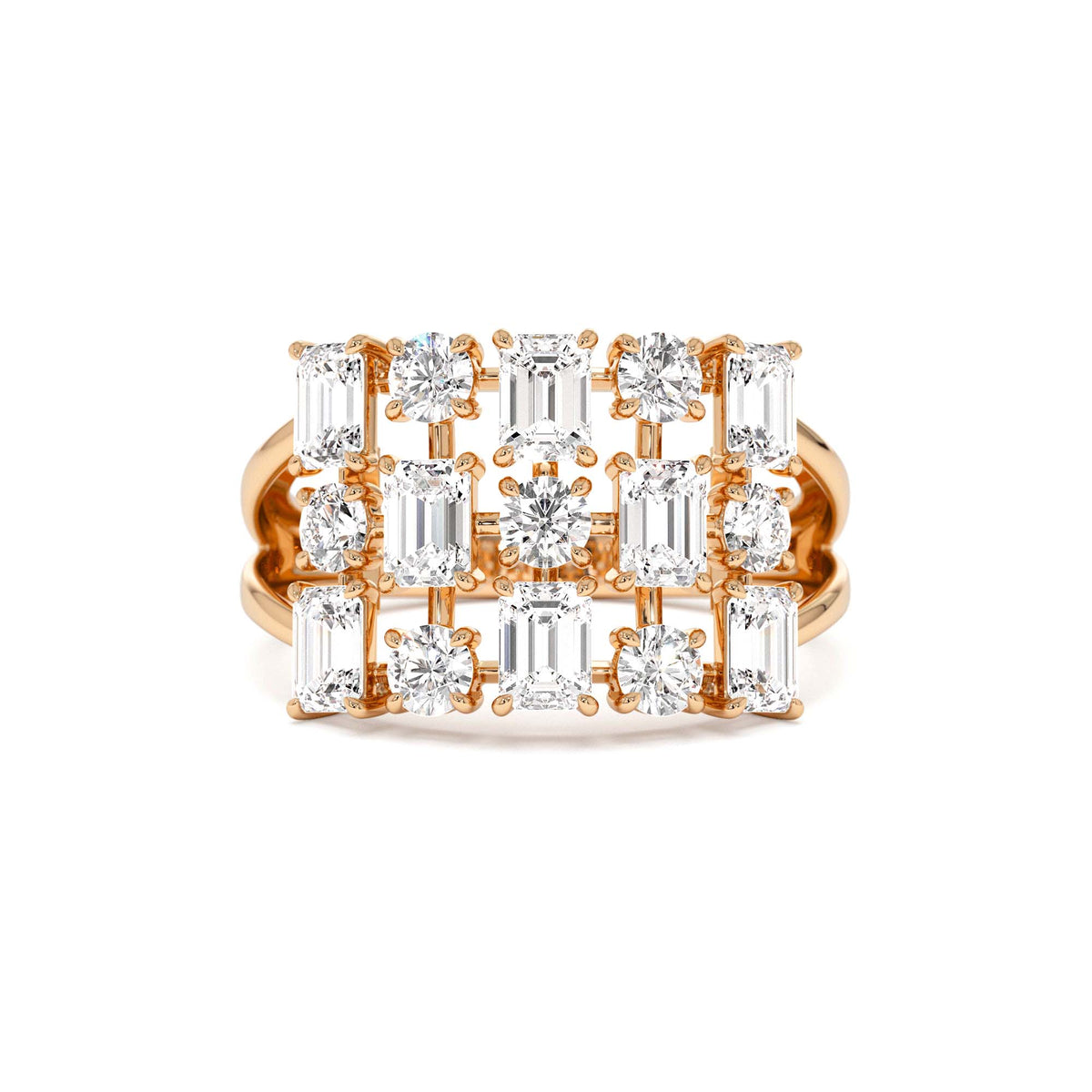 2.15 CTW Multi Shape Lab-Grown Diamond Cocktail Ring — view 5