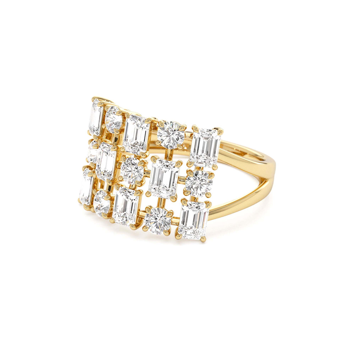 2.15 CTW Multi Shape Lab-Grown Diamond Cocktail Ring — view 2