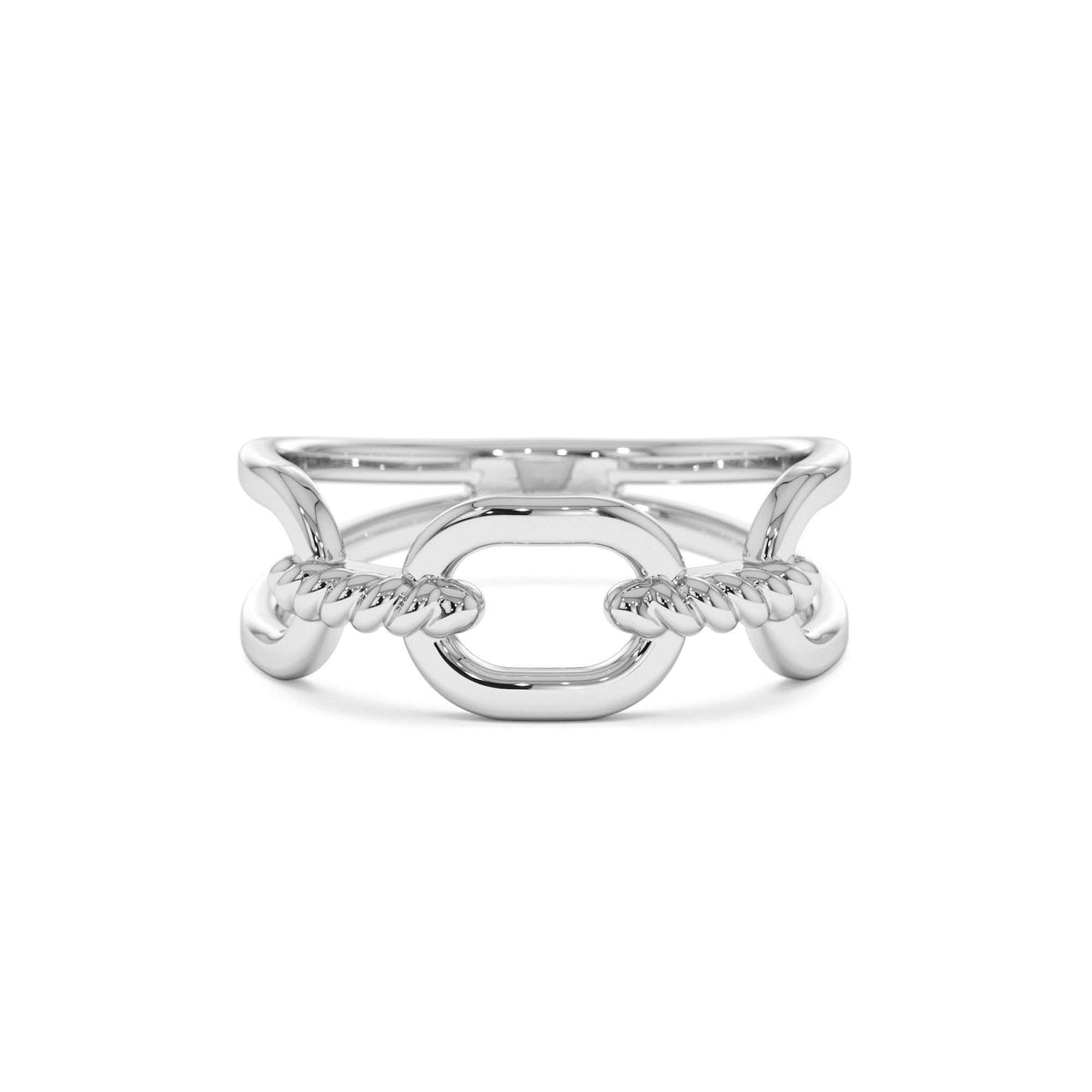 Twisted Rope Ring in 14K Gold — view 4