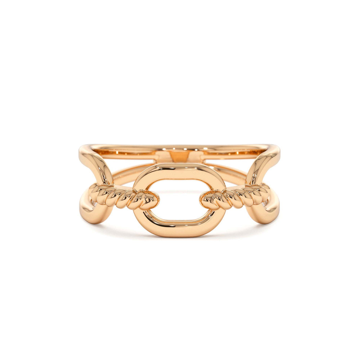 Twisted Rope Ring in 14K Gold — view 5