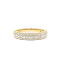 Baguette Diamond Wedding Ring in 14K Gold — view 1