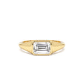1.00 CTW Emerald Cut Lab-Grown Diamond Ring in 14K Gold — view 1