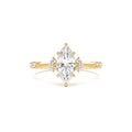 1.10 CTW Art Deco Marquise Shaped Lab-Grown Diamond Enagement Ring in 14K Gold — view 1