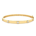 0.50Ct Round Diamond Bangle Bracelet in 14K Gold — view 1