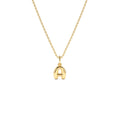 Bubble Letter Necklace in 14K Gold — view 1