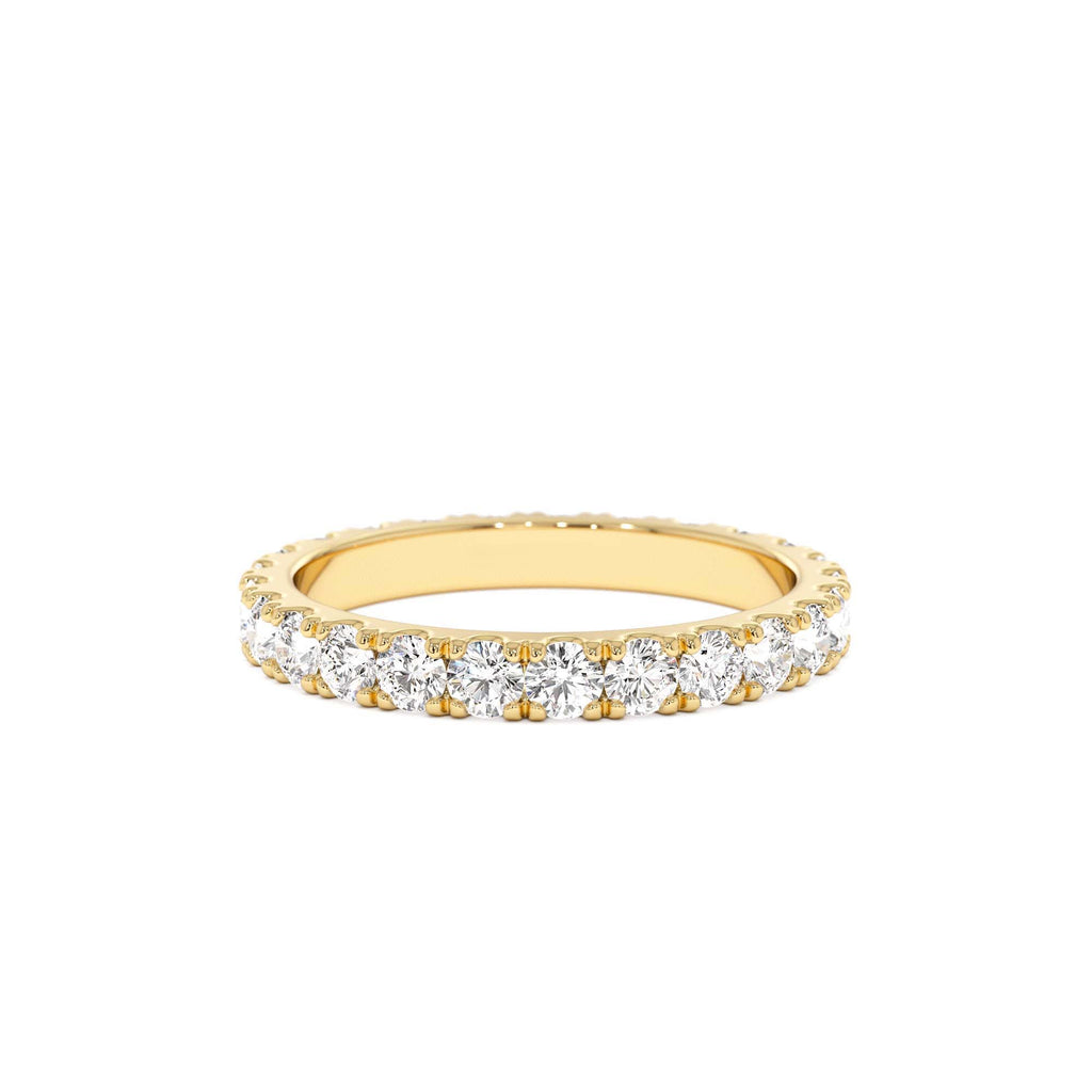 1.25 CTW Pave Setting Full Eternity Lab-Grown Diamond Ring in 14K Gold — view 1