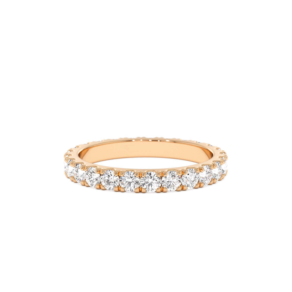 1.25 CTW Pave Setting Full Eternity Lab-Grown Diamond Ring in 14K Gold — view 5