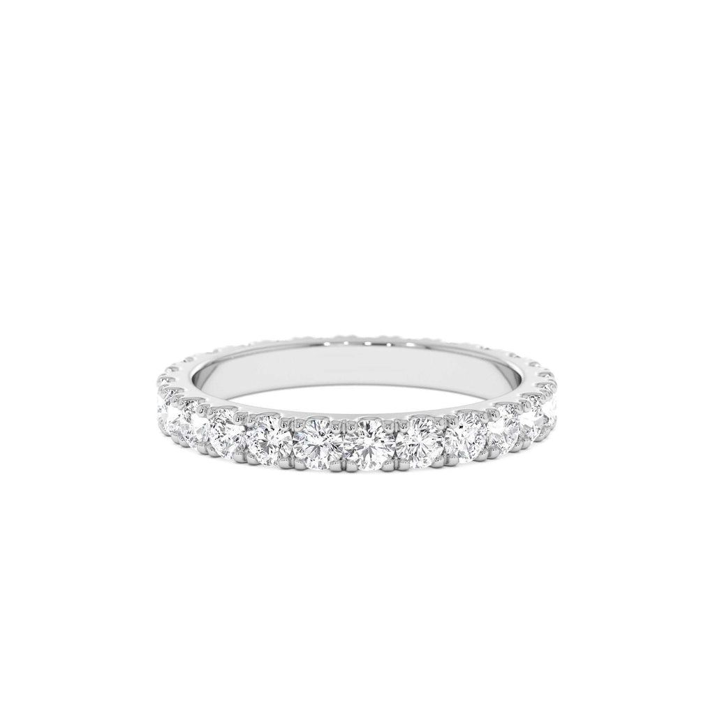 1.25 CTW Pave Setting Full Eternity Lab-Grown Diamond Ring in 14K Gold — view 4