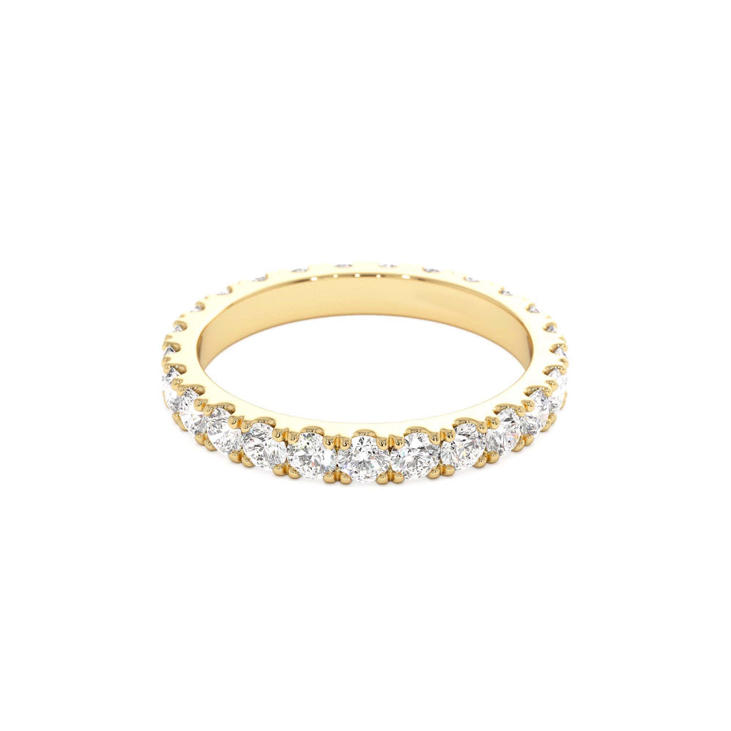 1.25 CTW Pave Setting Full Eternity Lab-Grown Diamond Ring in 14K Gold — view 2