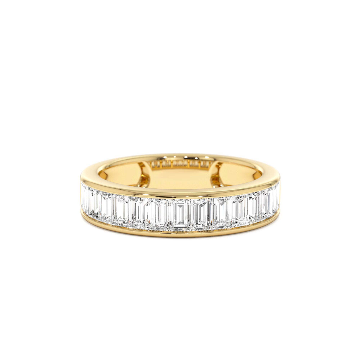 1.55 CTW Channel Setting Baguette Lab-Grown Diamond Anniversary Ring in 14K Gold — view 1