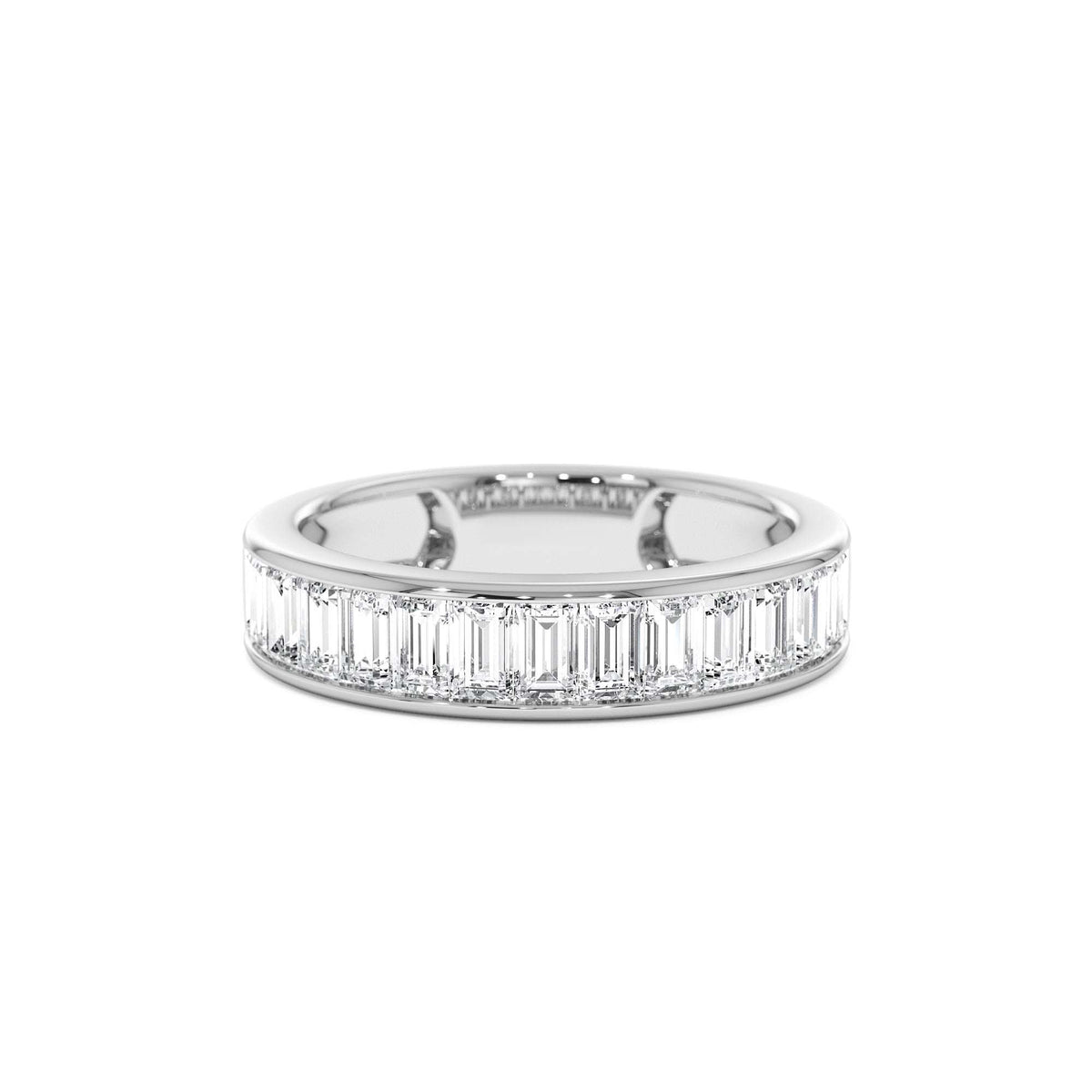 1.55 CTW Channel Setting Baguette Lab-Grown Diamond Anniversary Ring in 14K Gold — view 4