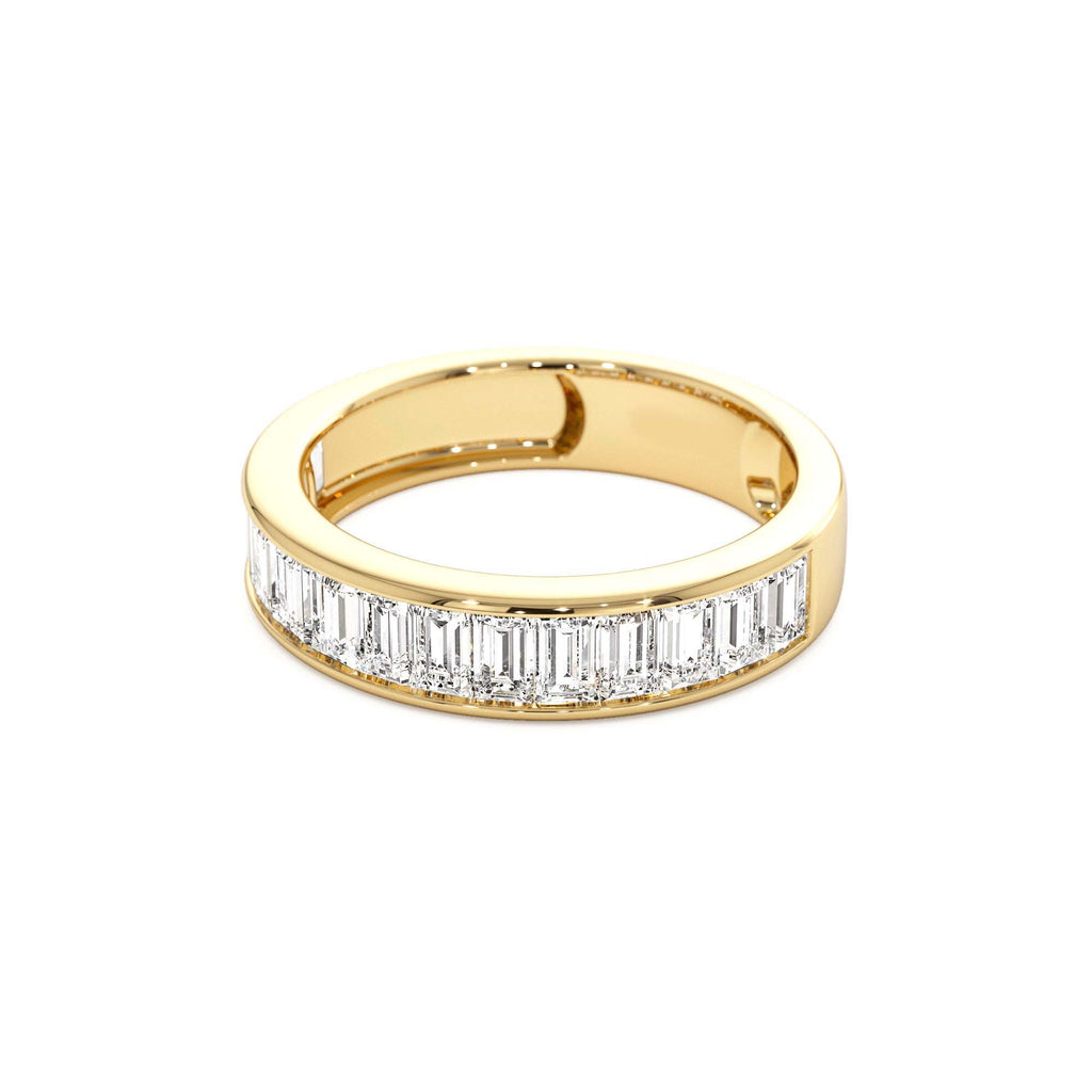1.55 CTW Channel Setting Baguette Lab-Grown Diamond Anniversary Ring in 14K Gold — view 2