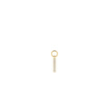 Diamond Bar Hoop Charm in 14K Gold — view 1