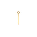 Solid Bar Hoop Charm in 14K Gold — view 1