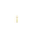 Beaded Hoop Charm in 14K Gold — view 1