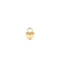 Dome Heart Hoop Charm in 14K Gold — view 1