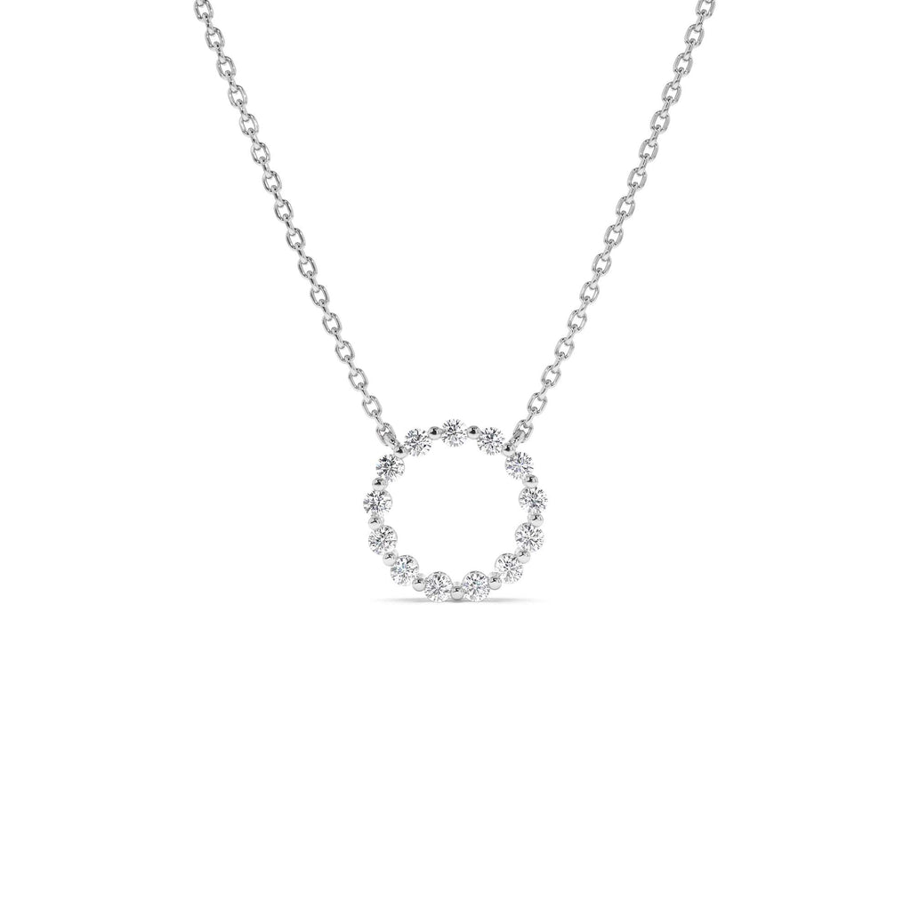 Diamond Circle of Life Necklace 0.25 CTW in 14K Gold — view 2