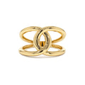 Infinity Knot Ring in 14K Gold — view 1