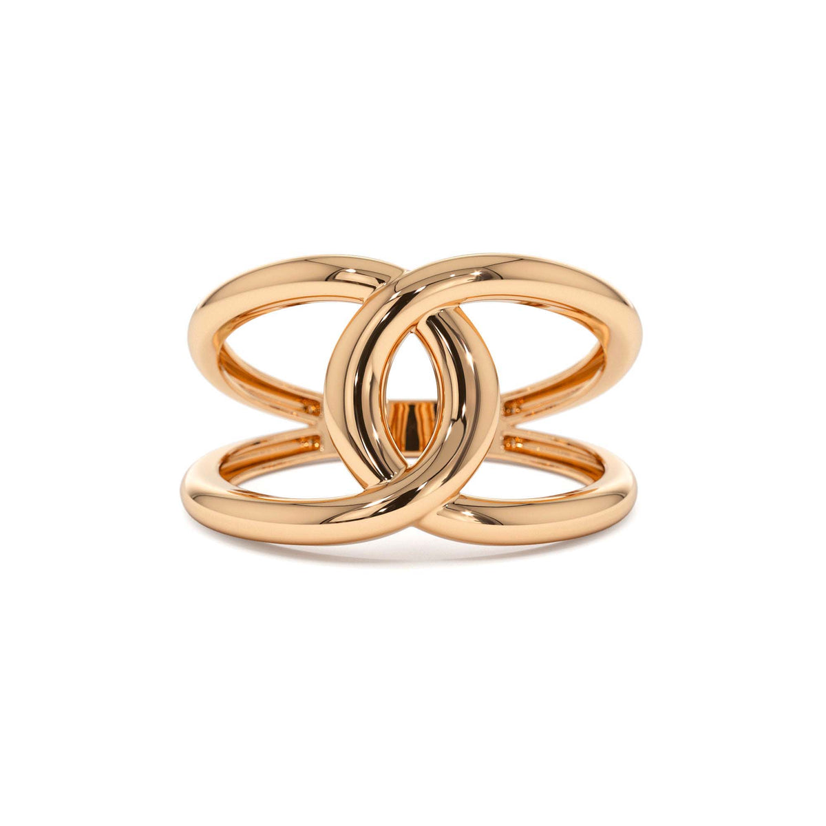 Infinity Knot Ring in 14K Gold — view 5