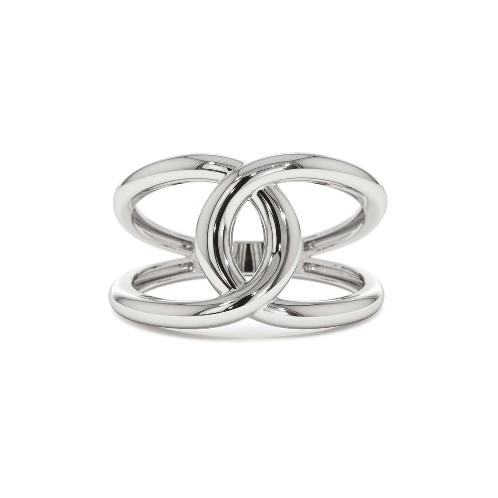 Infinity Knot Ring in 14K Gold — view 4