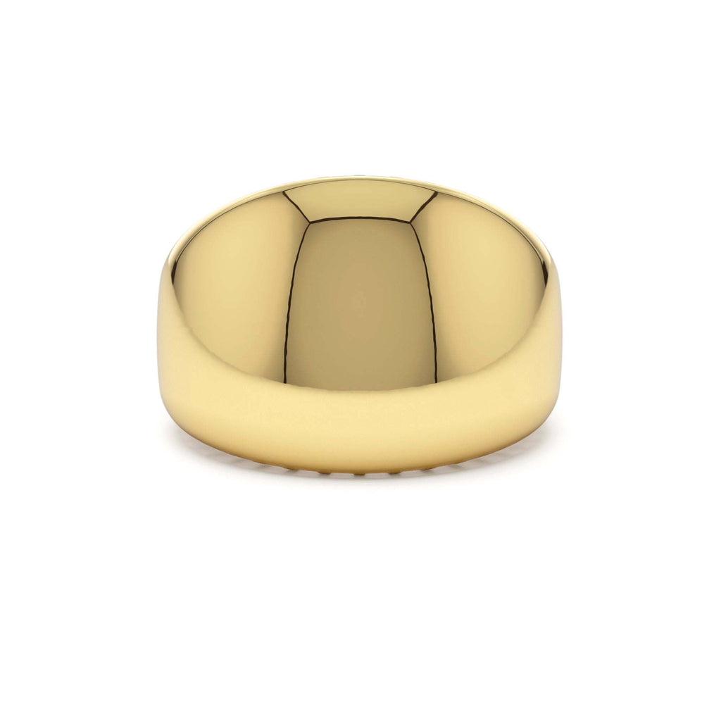 Chunky Gold Dome Graduating Statement Ring in 14K Gold — view 1