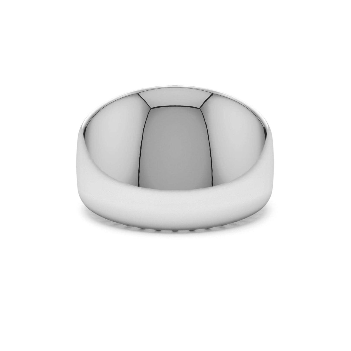 Chunky Gold Dome Graduating Statement Ring in 14K Gold — view 4