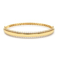0.85 CTW Statement Diamond Bangle Bracelet in 14K Gold — view 1