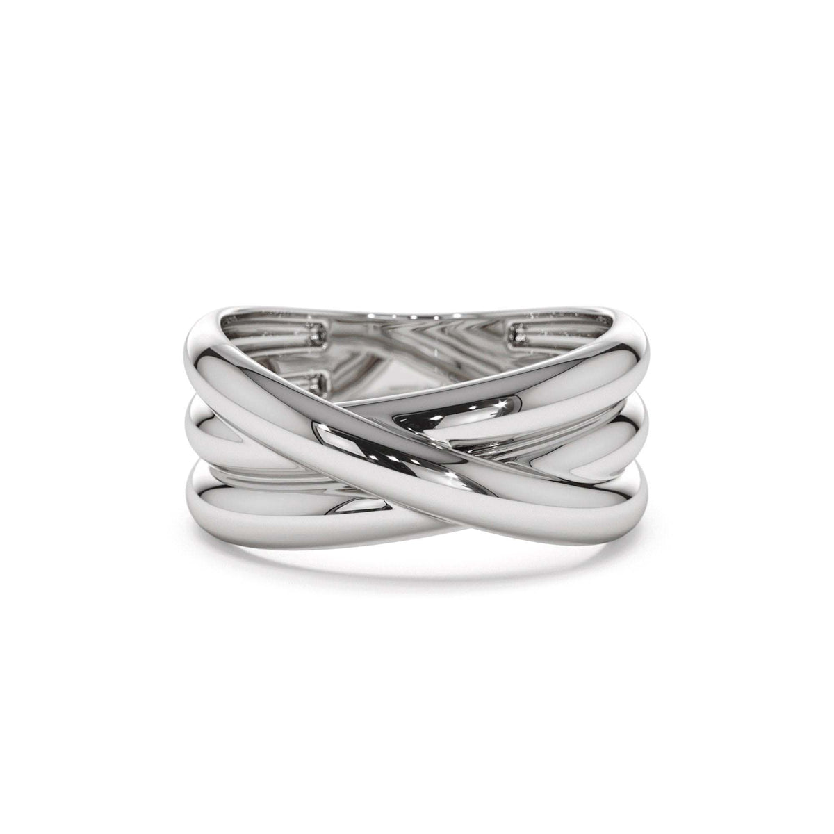 Multi-strand Crossover Ring in 14K Gold — view 4