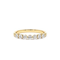 0.40ctw 7 Stone Shared Prong Diamond Wedding Band in 14K Gold — view 1