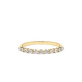 0.30ctw 11 Stone Shared Prong Diamond Wedding Band in 14K Gold — view 1