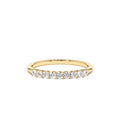 0.30ctw 9 Stone Basket Setting Diamond Wedding Ring in 14K Gold — view 1