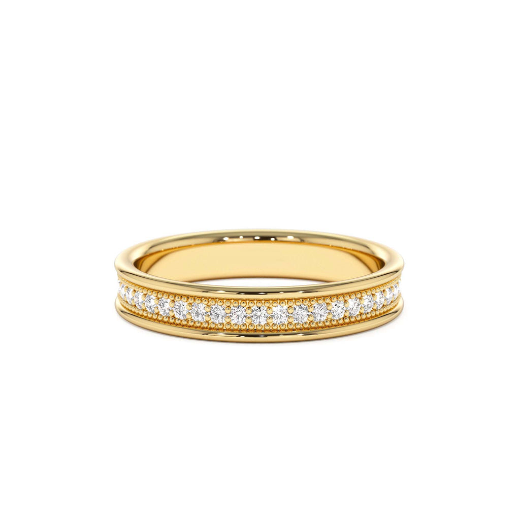 Milgran Full Eternity Diamond Ring in 14K Gold — view 1