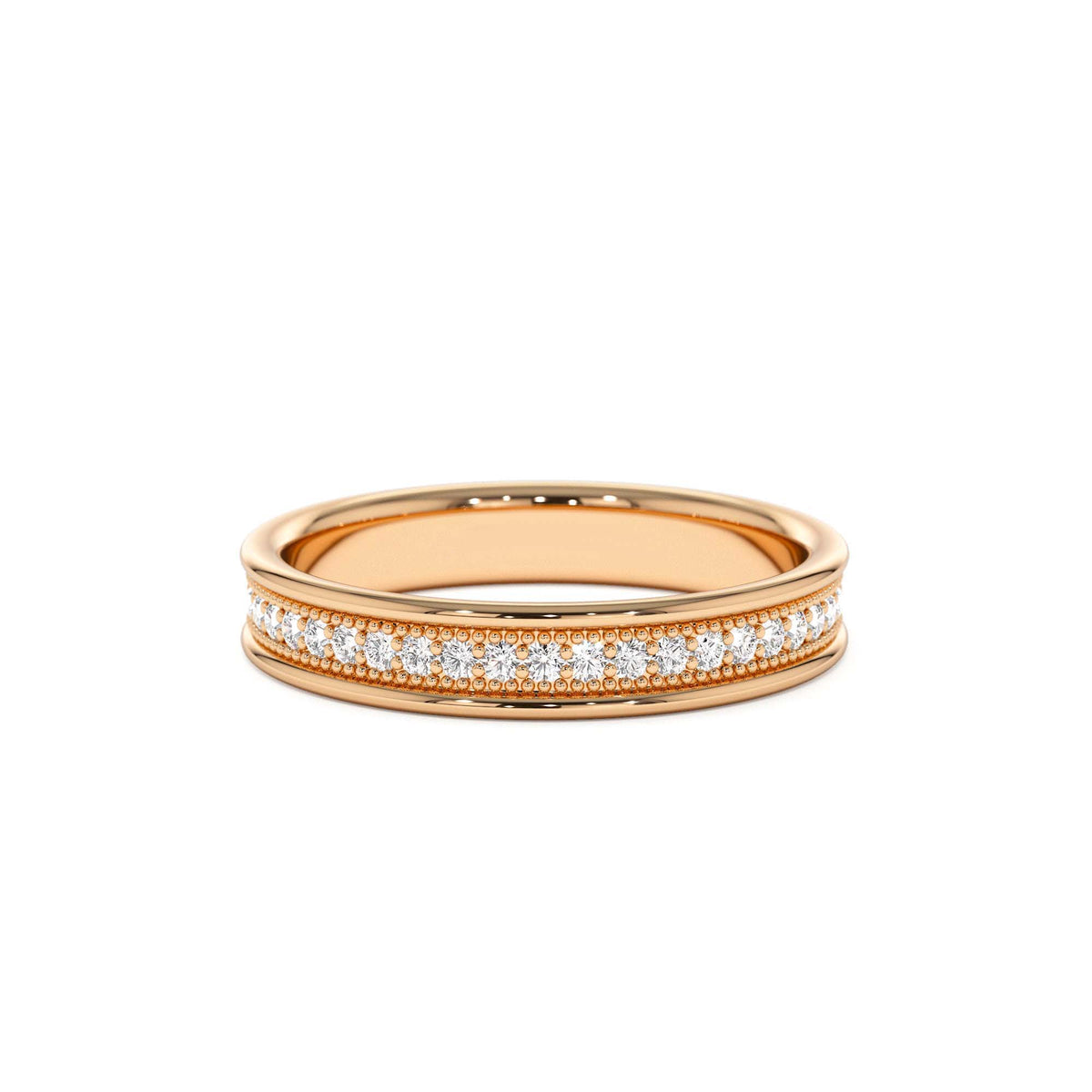 Milgran Full Eternity Diamond Ring in 14K Gold — view 5
