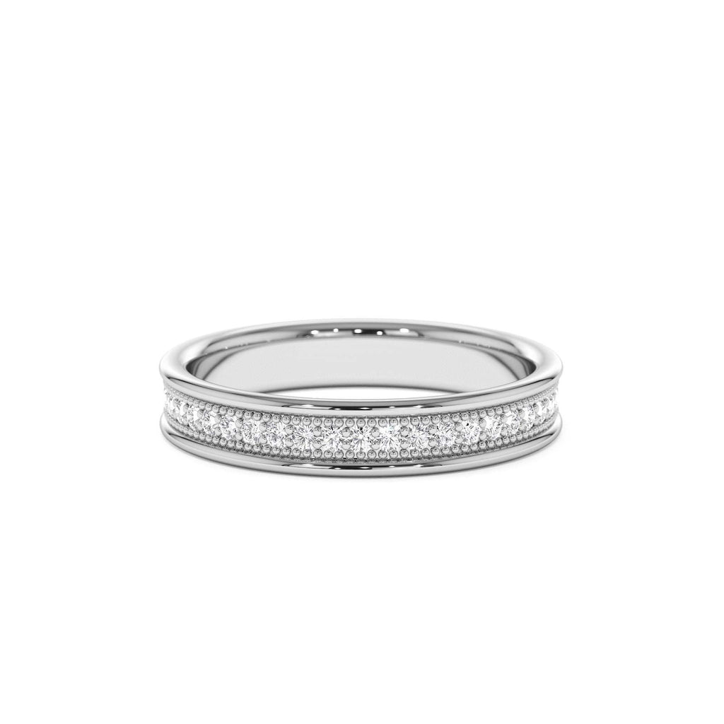Milgran Full Eternity Diamond Ring in 14K Gold — view 4