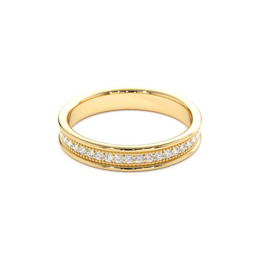 Milgran Full Eternity Diamond Ring in 14K Gold — view 2