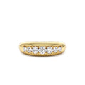 Dome Diamond Ring in 14K Gold — view 1
