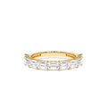 1.70 CTW East West Prong Setting Nine Stone Emerald Cut Lab-Grown Diamond Wedding Ring in 14K Gold — view 1