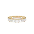 3.25 CTW East West Prong Setting Full Eternity Emerald Cut Lab-Grown Diamond Ring in 14K Gold — view 1