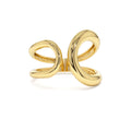 Unique Design Bold Gold Ring in 14K Gold — view 1