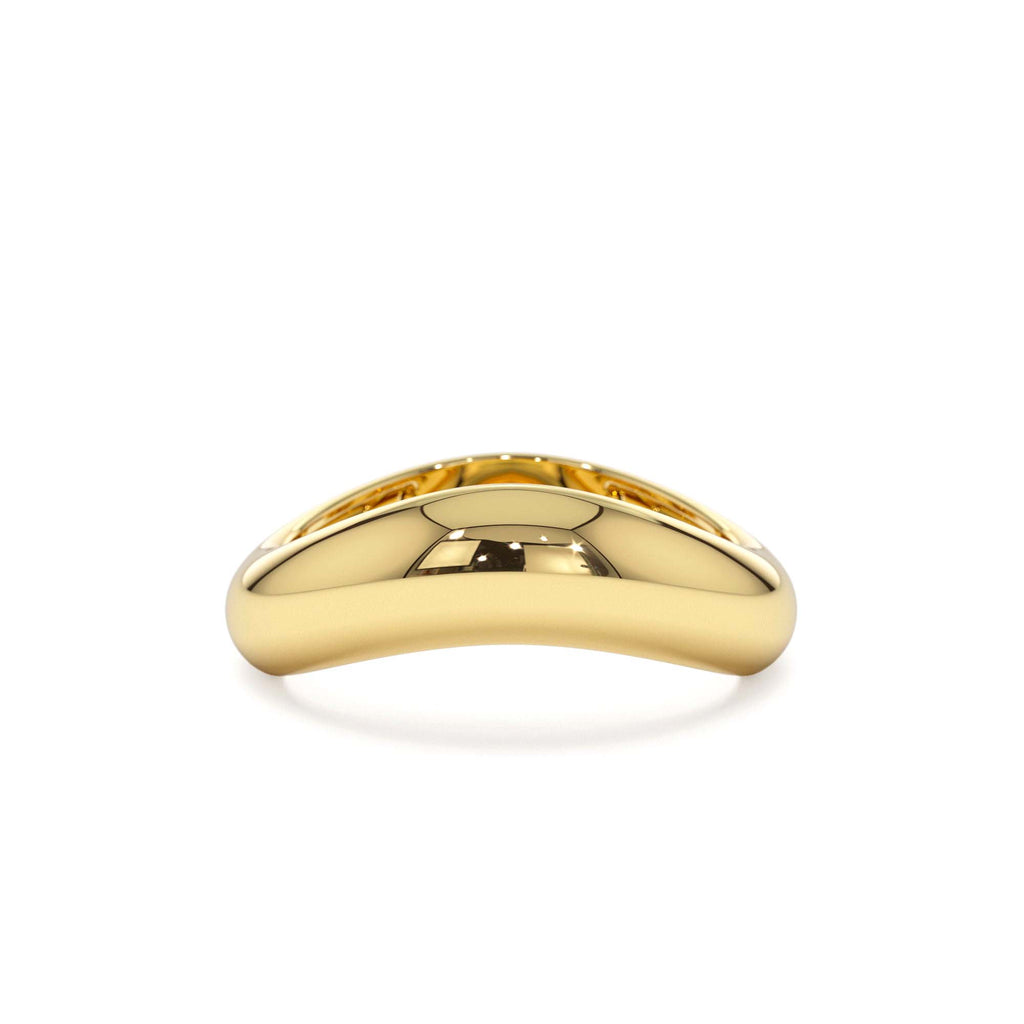 Unique Amorphic Shaped Figure Ring in 14K Gold — view 1