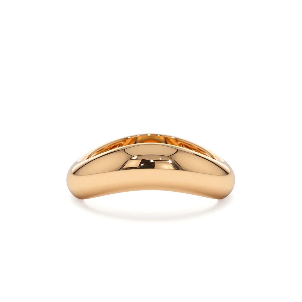 Unique Amorphic Shaped Figure Ring in 14K Gold — view 5