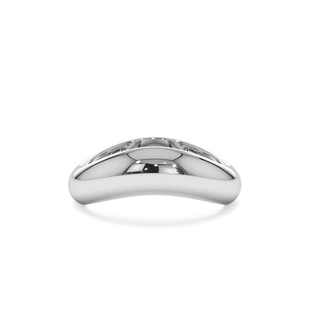 Unique Amorphic Shaped Figure Ring in 14K Gold — view 4