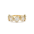 Multi-Shaped Diamond Band in 14K Gold — view 1