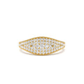 Glamorous Pave Setting Diamond Ring in 14K Gold — view 1