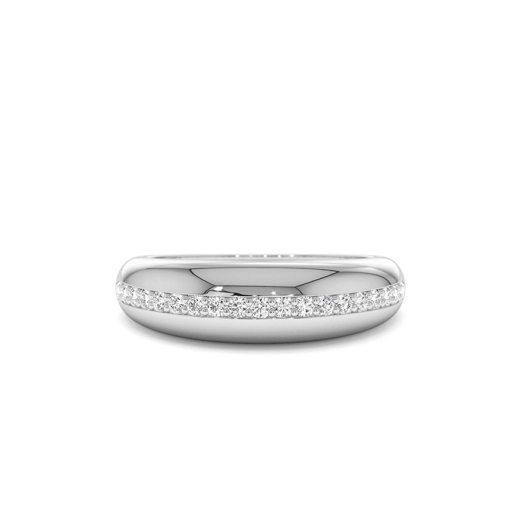 Diamond Dome Balloon Ring in 14K Gold — view 4